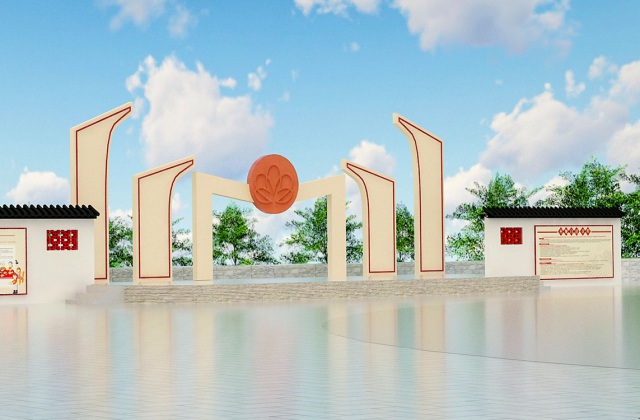 眉山市彭山區(qū)黃豐鎮(zhèn)團(tuán)結(jié)村法治文化廣場(chǎng)設(shè)計(jì)_全國(guó)民主法治示范村、法治文化村景觀氛圍設(shè)計(jì)